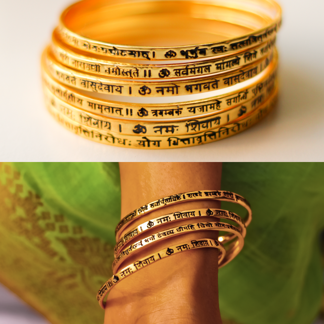Gayatri Mantra Bangle The Jewelry Project India