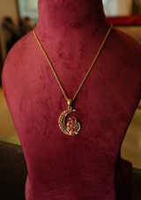 Moonlit Hamsa Necklace