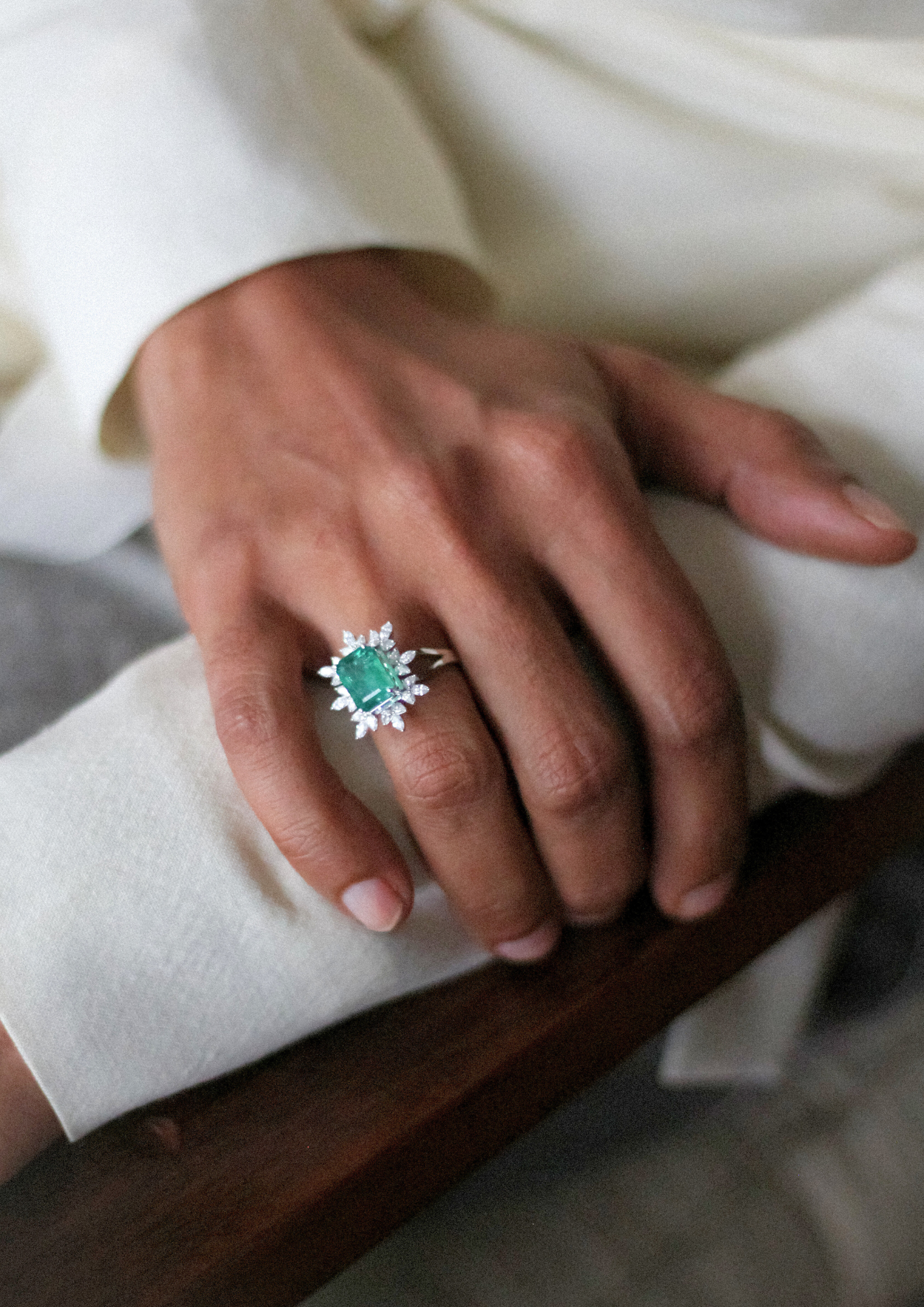 Emerald & Diamond Ring