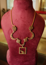 Chettinad Paisley Parrot Necklace
