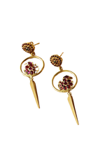 Devi Meenakshi Hamsa Warrior Earrings