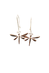 Dragonfly Hoops (Silver)