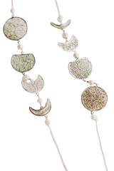 Filigree Phases of the Moon Necklace