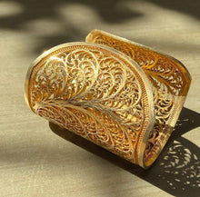 Load image into Gallery viewer, The Lotus Cuff Bangle
