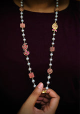 The Rudrani Celebration Necklace (with grey freshwater pearls)