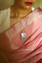 Rajkumari Lapis Window with a View of a Jadau Moon Necklace
