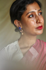 The Kavita Lapis Stud Festive Jadau Earrings