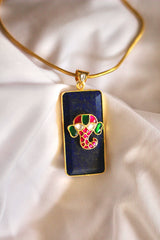 Amrita Ganesha on a Lapis Pendant