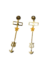 Masculine Feminine Balance Tantra Earrings (Gold-plated)