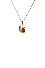 Moonlit Hamsa Necklace
