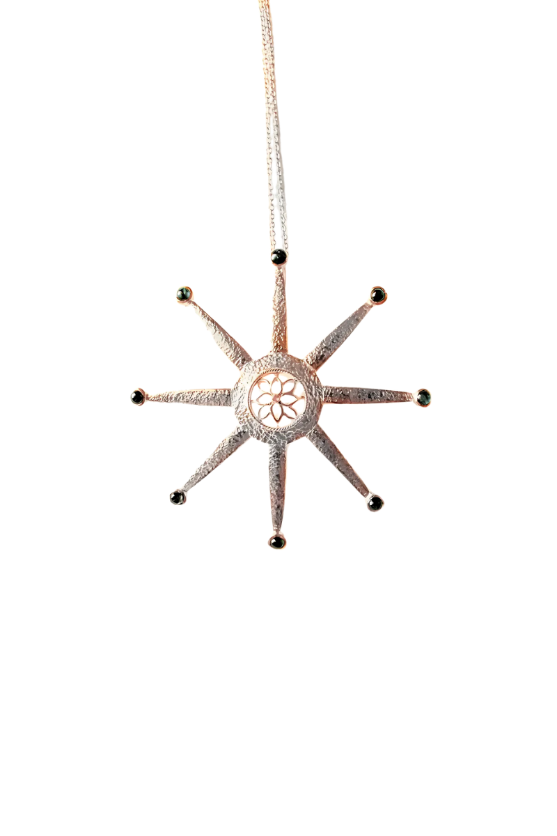 Sun Necklace- Silver