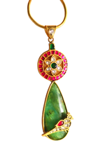 The Devika Parrot’s Abode Jadau Pendant