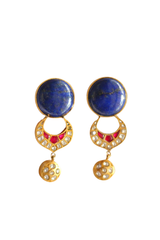 The Kavita Lapis Stud Festive Jadau Earrings