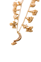 Tsuki Kundan Necklace With Earrings ( Gold )