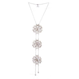 Filigree Flower Tie Necklace