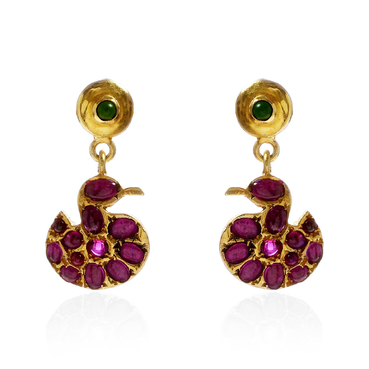 Swan Drop Earrings
