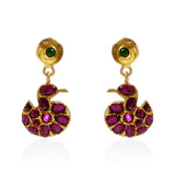 Swan Drop Earrings