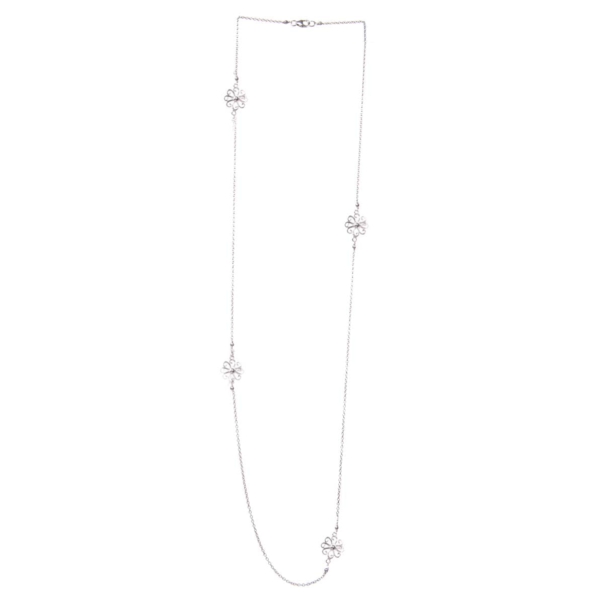 Tiny Flowers Filgree Necklace