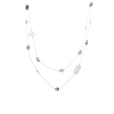Filigree Baroque Pearl Charm  Necklace