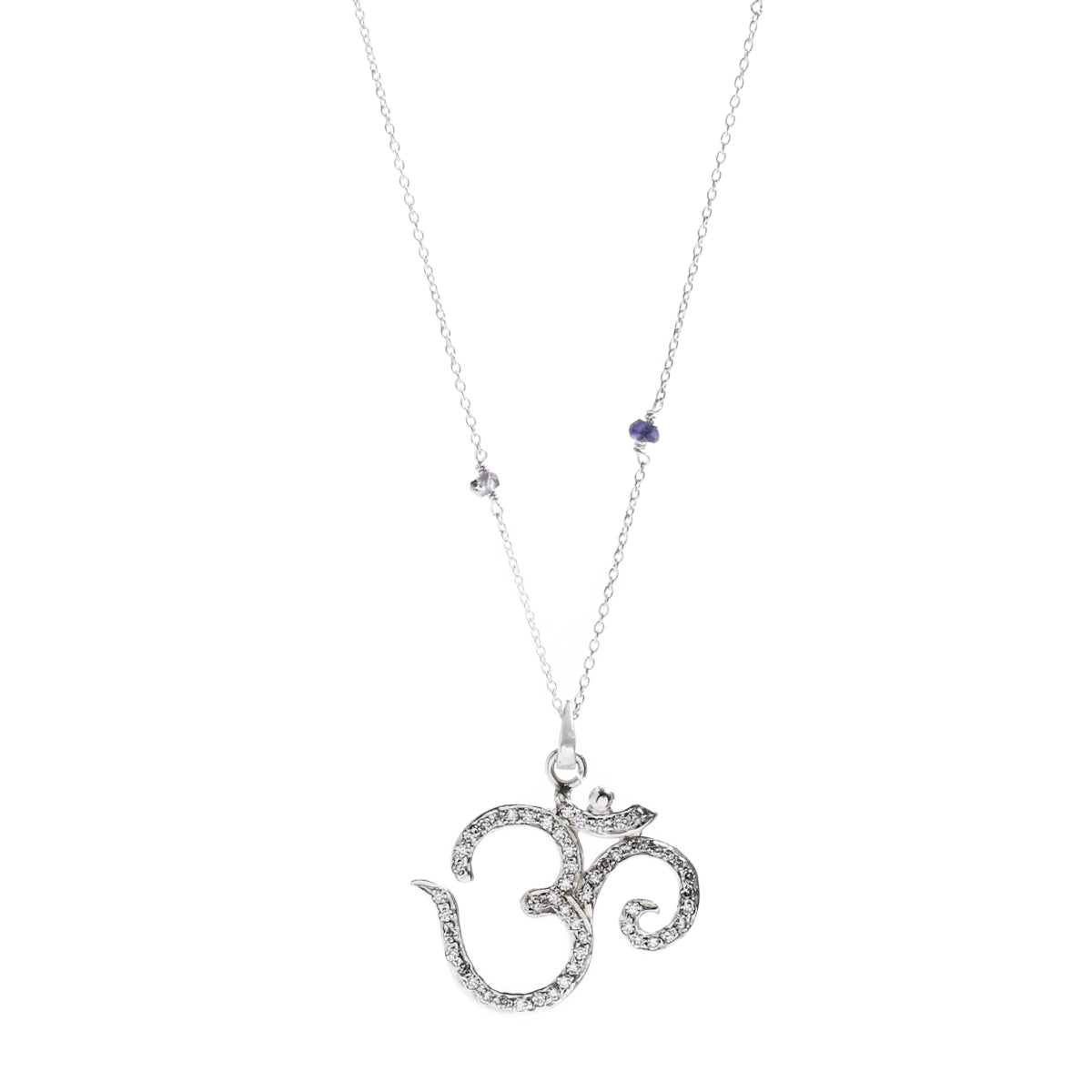 Studded Om Pendant