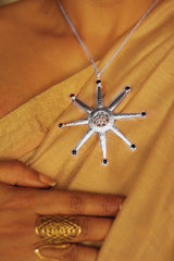 Sun Necklace- Silver