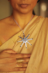 Sun Necklace- Silver
