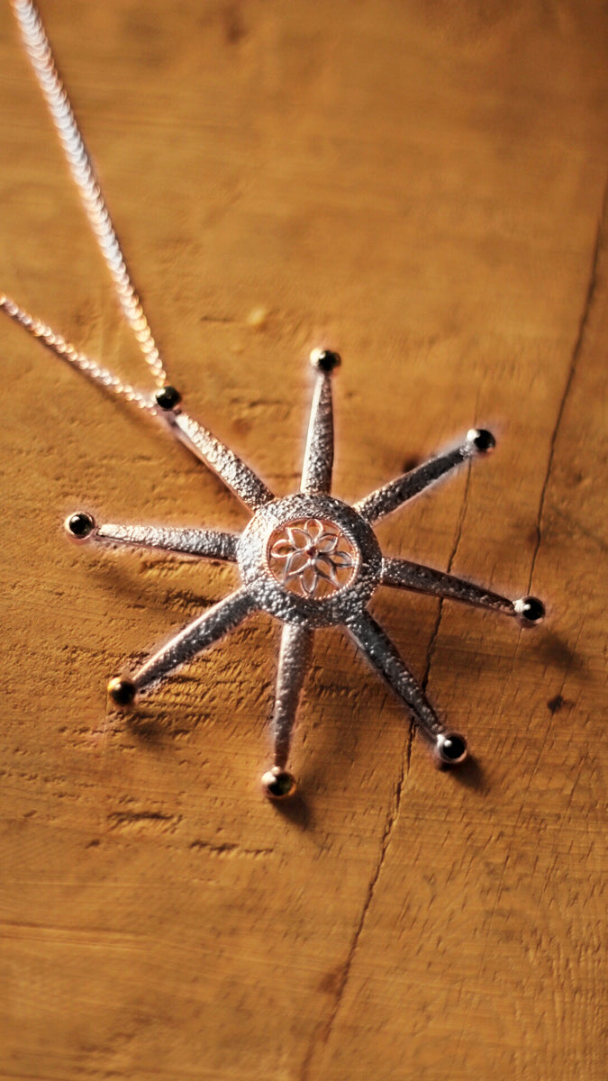 Sun Necklace- Silver