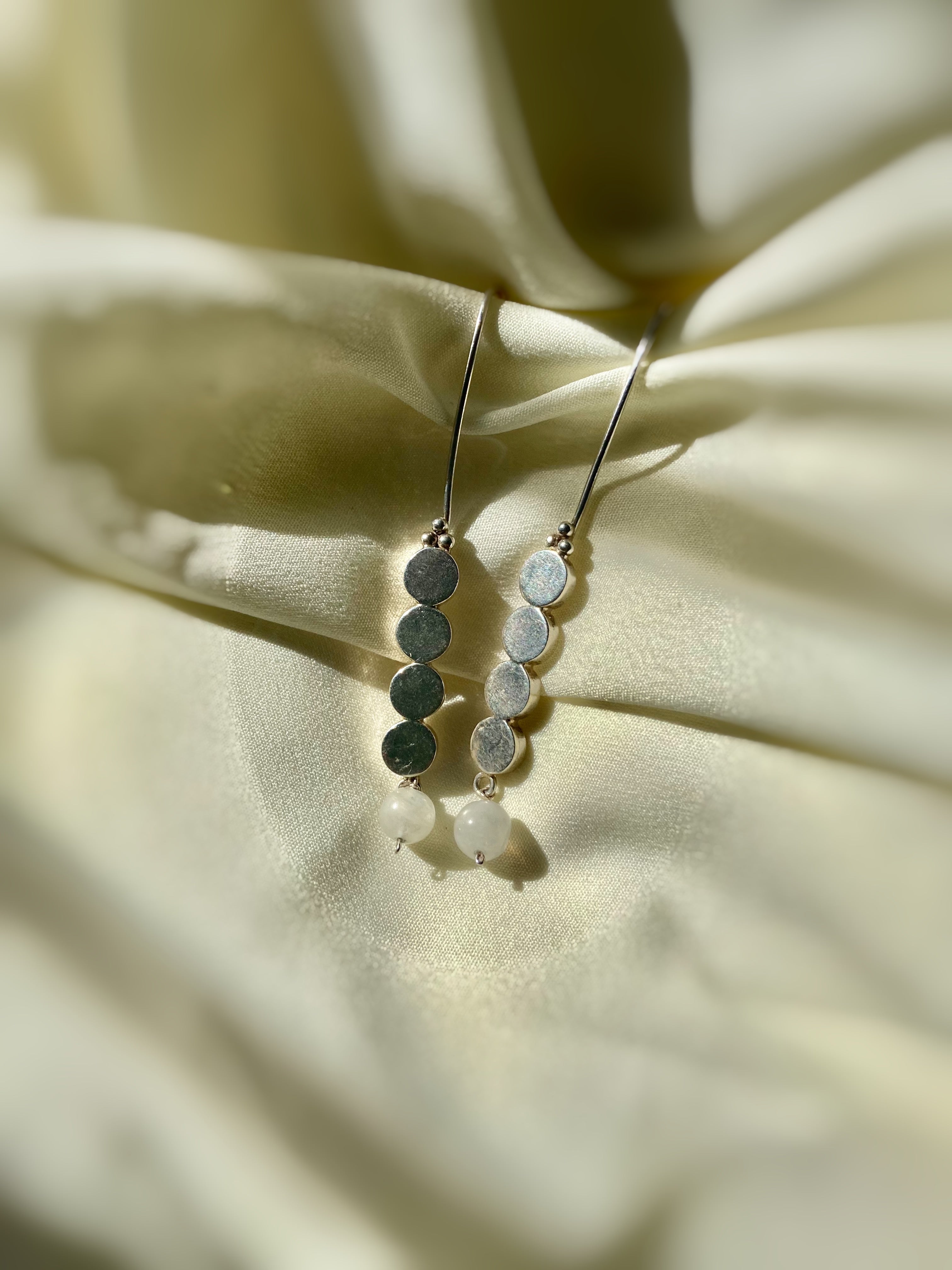 Sisterhood of Dots Hoop Earrings- Silver