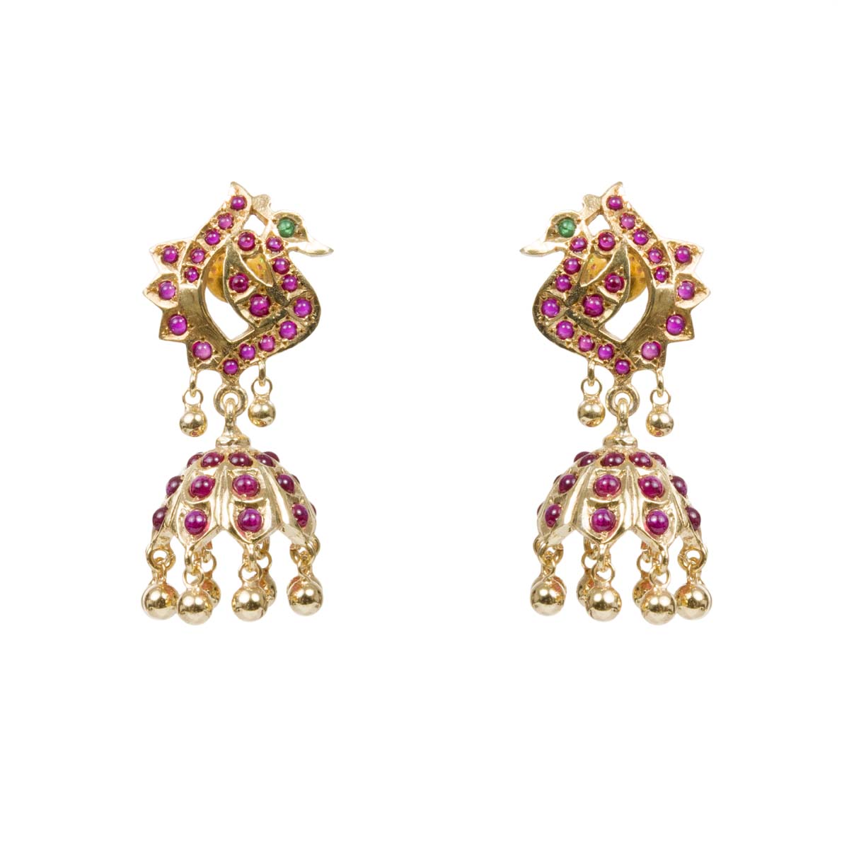 Peacock Aparna Jhumkis
