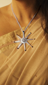 Sun Necklace- Silver