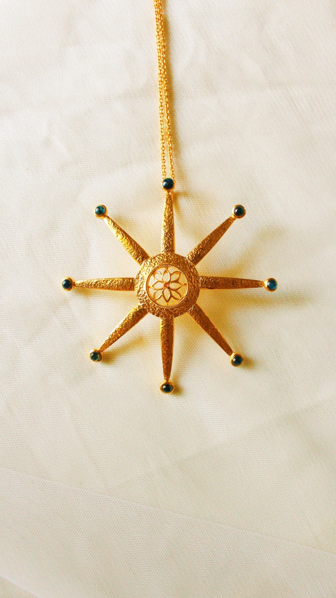 Sun Necklace- Gold Plated