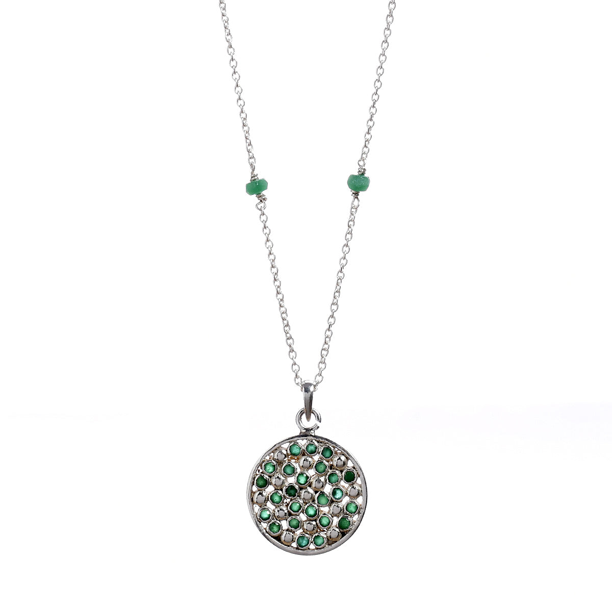 Creation Pendant - Emerald Green