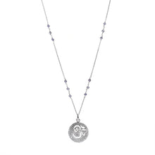Load image into Gallery viewer, Ganesha Om Pendant With Iolite Beads
