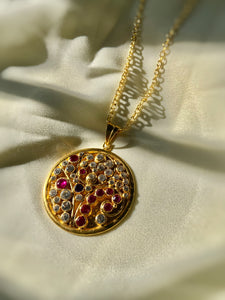 A Dot Full Of Enchanted Dreams Necklace- Gold Plated