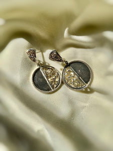 Filigree Orbit Earrings- Silver