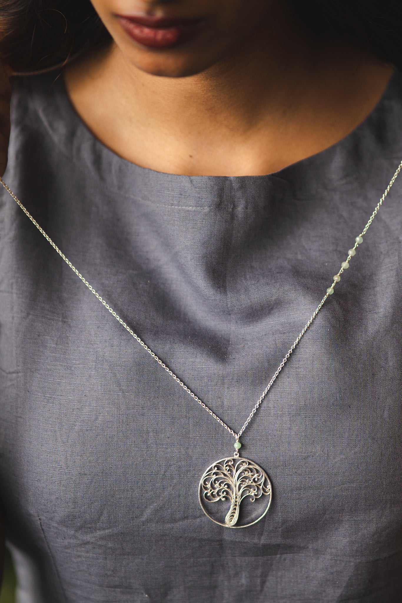 Tree Of Life Filigree Necklace