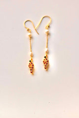 Dew Drops Temple Earrings (Gold-Plated)