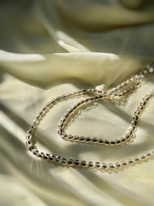 The Seed Layering Necklace- Silver