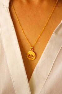 Teratai (Lotus) Necklace (Gold-Plated)