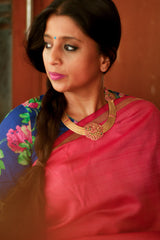 Raakudi Pendant Statement Necklace (Gold-plated)