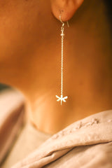 Dragonfly Chandelier Earrings (Silver)