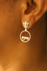 Growing Lotus Stud Earrings (Silver)