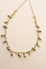Jasmine Short Garland Necklace (Silver)