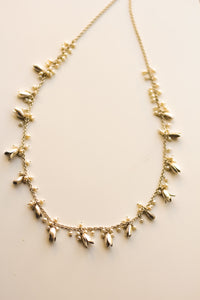 Jasmine Short Garland Necklace (Silver)
