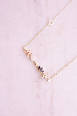 Kamadeva's Arrow With 5 Flowers Necklace (Silver)