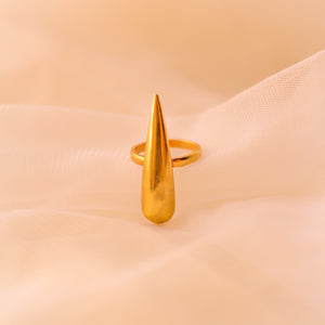 Flame Ring- Gold Plated (Small)