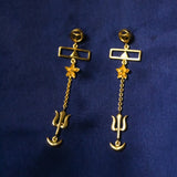 Masculine Feminine Balance Tantra Earrings (Gold-plated)