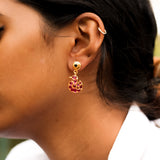 Swan Drop Earrings