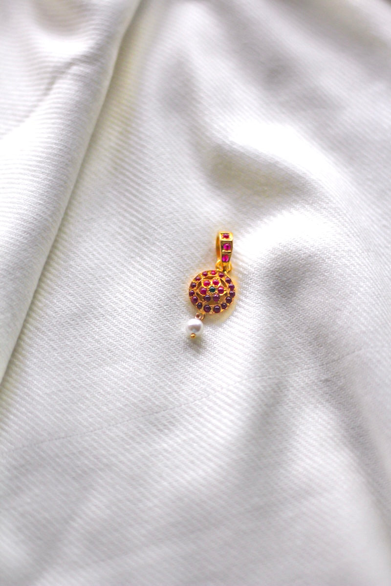 Meenakshi Circle With Pearl Pendant