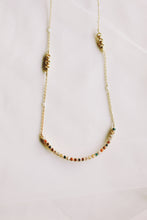 Load image into Gallery viewer, Navaratna Lunar Cycle Arc Necklace
